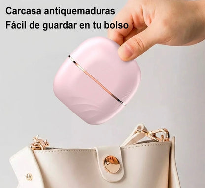 Cepillo Alisador Portátil Mini: 3 Temperaturas y Carga USB-C