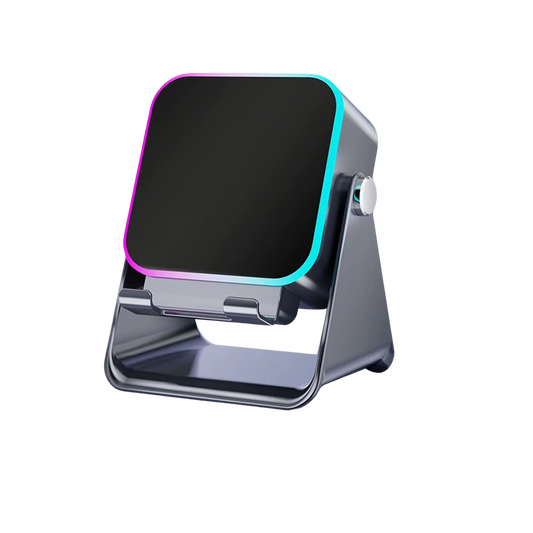 Altavoz por inducción con soporte y cargador inalámbrico para móvil