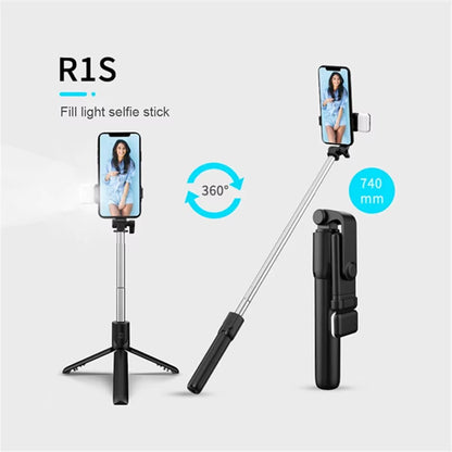 New Bluetooth Selfie Stick Mobile Phone Holder Retractable Portable Multifunct-Ional Mini Tripod with Wireless Remote Shutter